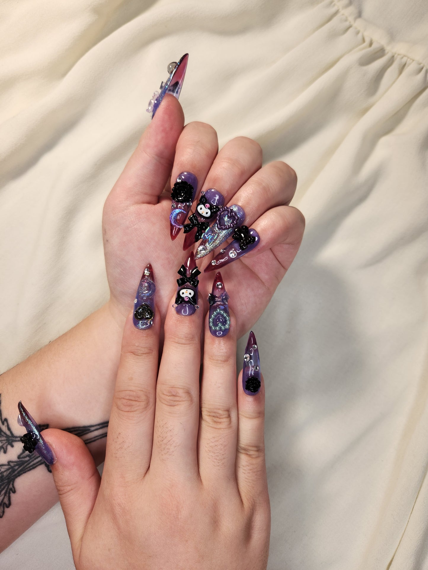 Kuromi Clawz - Kuromi Themed Nails