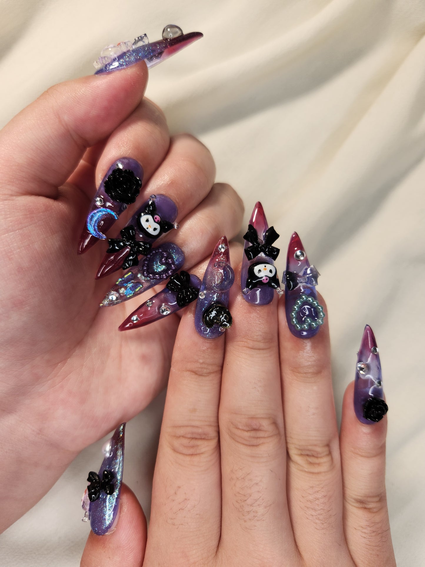 Kuromi Clawz - Kuromi Themed Nails