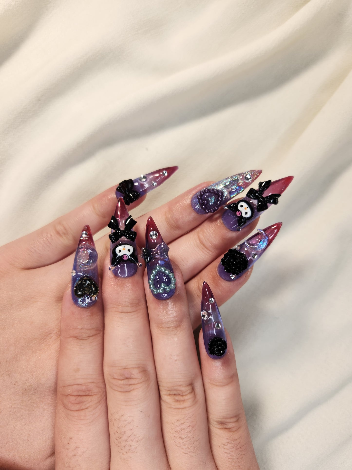 Kuromi Clawz - Kuromi Themed Nails